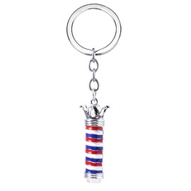 PACKOVE Barber Shop Keychain Chrismas for Mens Backpack Pendant Matching Keychains for Couples Key Chain Trinket Keyring Metal Keychain Key Holder Key Ring Lovers Filler Brass