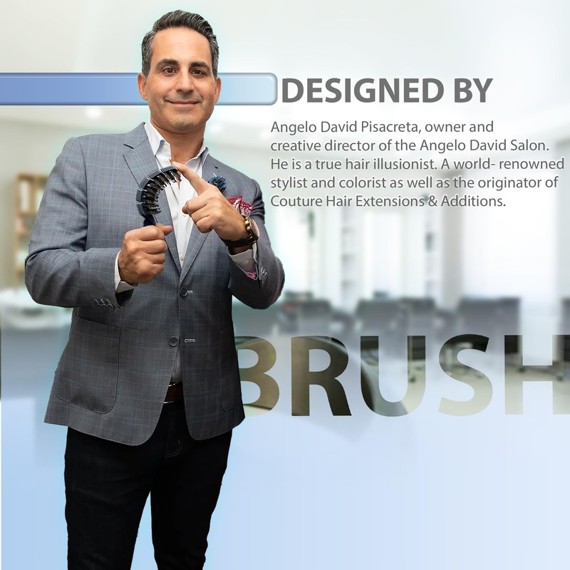 Flex Brush Vented Hair Brush for Blow Drying, Flexible Bristle