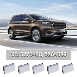 VGOL Pack of 20 White Car Side Skirts Clips Trim Holder Clips Made of Plastic with Sponge Seal 5270438 5264089 Compatible with Fiesta Compatible with Mustang