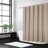 CAROMIO Extra Long Shower Curtain 96 Inches Length, Flax Linen