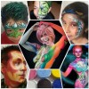 Alfa Body Paint Profesional/pintacaritas/caracterizacion/kit 12pz