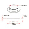 Deck Hatch Cover Marine Grade Stainless Steel 316 Round Deck