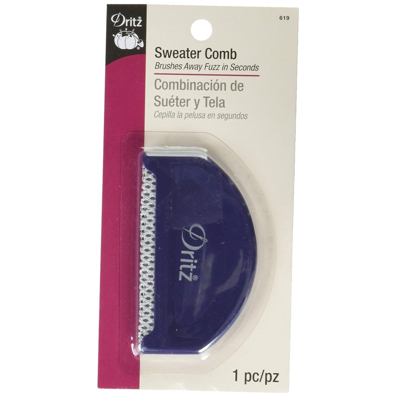 Dritz Sweater Comb Fabric Care, Dark Navy Blue