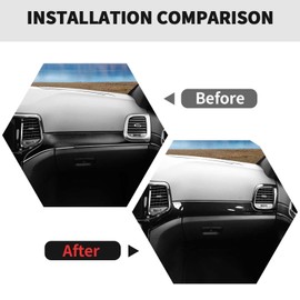 RT-TCZ Center Console Dashboard Panel Cover Trim Decor Interior Accessories for Jeep Grand Cherokee 2011-2020 (Black Carbon Fiber)