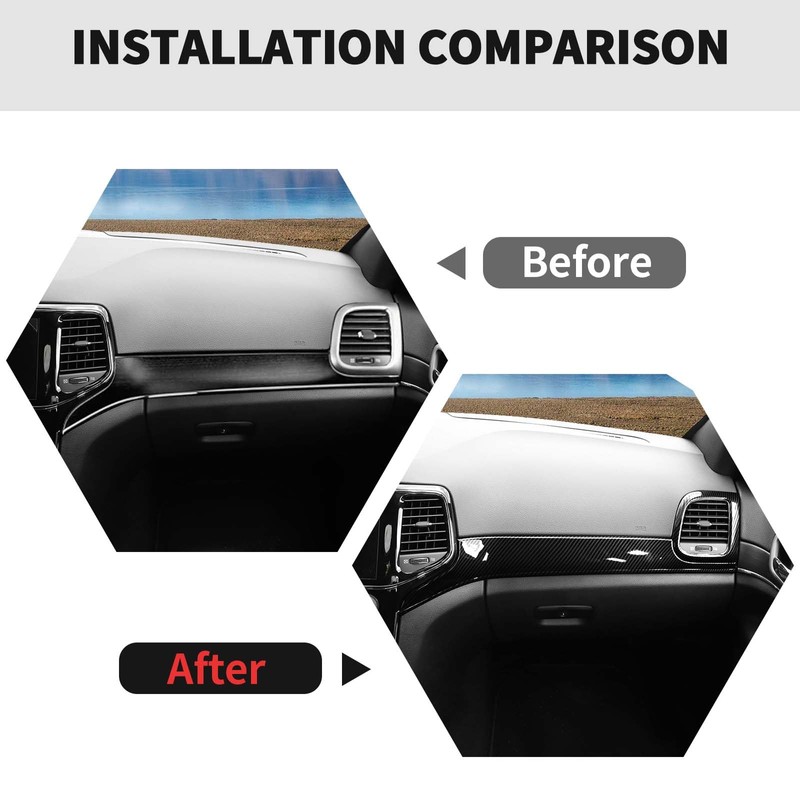 RT-TCZ Center Console Dashboard Panel Cover Trim Decor Interior Accessories