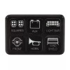 Pilot Automotive Bully Universal Push Butto 6 Gang LED Switch