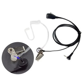 Rakiuty Transparent Earphone Sound Tube, Replacement Sound Tube, Radio Sound Tube, Air Duct for Headphones, with Retaining Clip