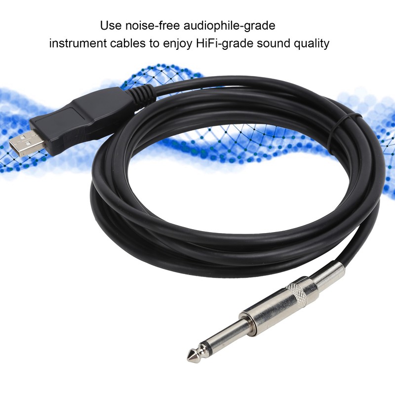 Guitar USB Cable 3 Meters Compatible with The Computer Connection