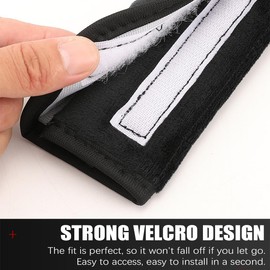 CGEAMDY Pack of 2 Car Seat Belt Pads, Seat Belt Pads, Durable Car Seat Belt Pads, Car Seat Belt Shoulder Pads for Adults Children (Black)