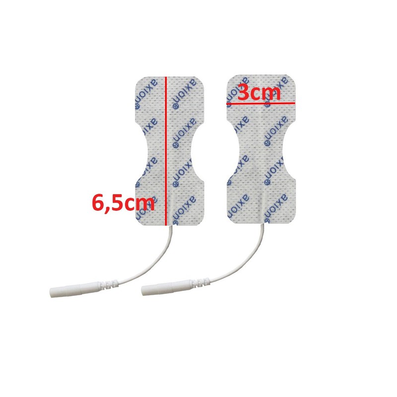 4 Elektroden-Pads 65x30 mm für Finger & Handgelenk - TENS-Schmerztherapie
