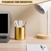 OPSJRNDUSK Gold Pen Holder for Desk, 3.9 Inch Stainless Steel