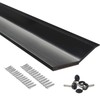 FOSLUOC Garage Door Seal Top and Sides Seal Strip Black