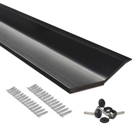 FOSLUOC Garage Door Seal Top and Sides Seal Strip Black 34.4FT Rubber Weather Stripping Replacement Soft and Hard Composite, Weatherproofing Universal Sealing