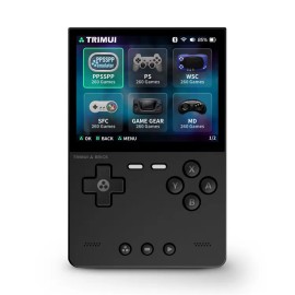 TRIMUI BRICK Handheld Game Console 3.2 Inch IPS Screen Mini Classic Portable Retro PSP PS1 Multiple Simulator Games Consolecolor: Black, capacity: 64G