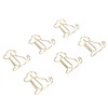 100pcs Dog Shape Paper Clips Improved Slip Resistance Rust Proof
