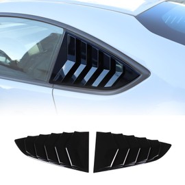 Window Louvers Air Vent Grill Trim Compatible with Subaru BRZ ZD8,Toyota 86 GR86,Scion FR-S 2022-2024,Rear Side Window Louver Scoop Sun Shade Cover,ABS Plastic 2PCS (Piano Black)