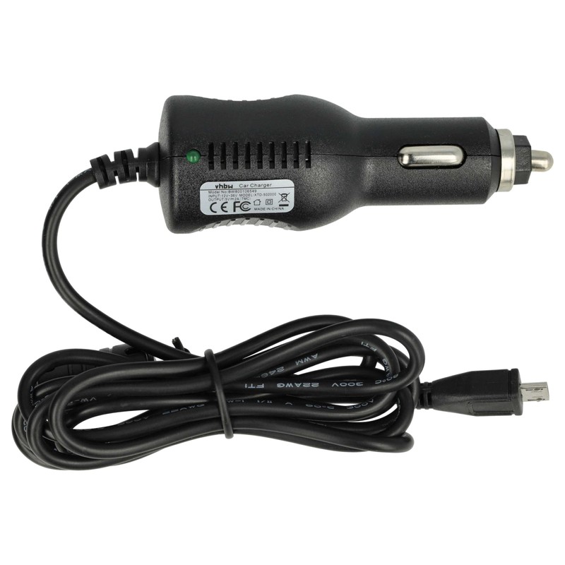 vhbw Car Charger Compatible with Tomtom Start 60 m Europe