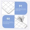 HEMOTON 2pcs Stainless Steel Parrot Perch Platforms Cozy Resting Jumping