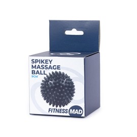 Fitness Mad Spikey Massage & Massage Ball Set, Ideal for Trigger Point Therapy, Deep Tissue & Myofascial Release, Designed to Relax Tight Muscles & Relieve Stress (9cm, Black)