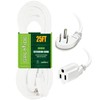 GREATIDE Cable de extensión de enchufe plano de 25 pies,