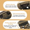 sourcing map 10 Pack Self Closing Cabinet Hinges, 3/8" Overlay