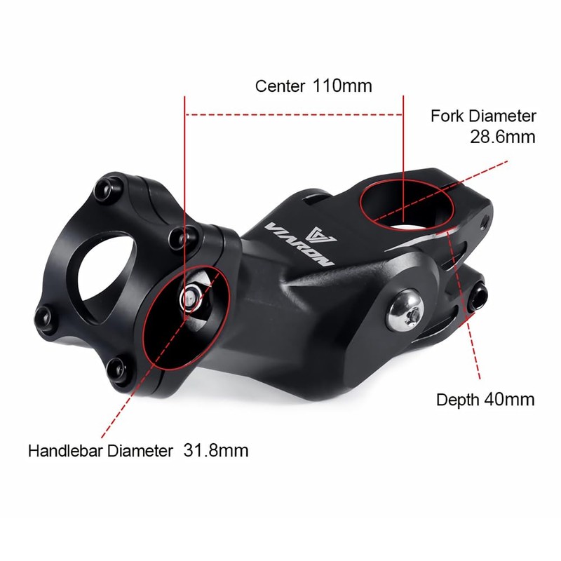 Bibike Suspension Stem Shock-Absorbing Bike Handlebar Stem for Road, Gravel,