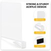 JOY DECOR 12 Pack Acrylic White Shelf Dividers for Closets