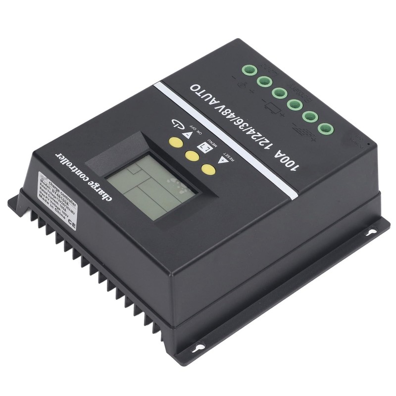 Jiawu MPPT Solar Charge Controller Dual USB Port Backlit LCD