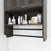 TREATLIFE HOME Bathroom Wall Cabinet with Adjustable Shelf, Towel Bar