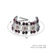 Women Fashion Classical Elegant Alloy Rhinestone Flower Bracelet Jewelry