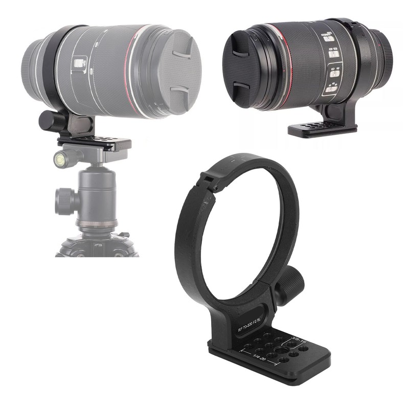 Tripod Mount Ring Aluminum Alloy Lightweight Lens Collar with 1/4inch