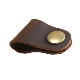 One Limitation BP086 Cowhide Leather, Genuine Leather, Cord Clip, Lightning Cable, Earphone Band, Stylish, coffee