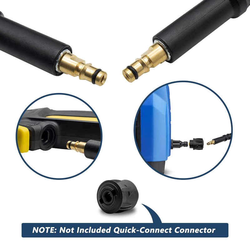 DERASL 10 m Pressure Washer Extension Hose - Quick Connect,