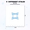 Whaline 80 Pcs Blue Bow Place Cards 8 Design Watercolor
