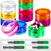Sieral 2 Set 7 Days Stackable Pill Organizers 7 Compartments