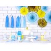 PartyDeco 18 Pastel Blue Wooden Cutlery - Dusty Blue
