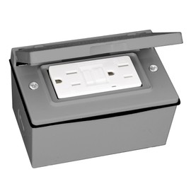 Sigma Electric 14249 Gray Sigma Horizontal Gfci Outlet Cover Wp 2-13/16 "X4-9/16 X2 Al 1 Gang Shrinkwrap, No Size