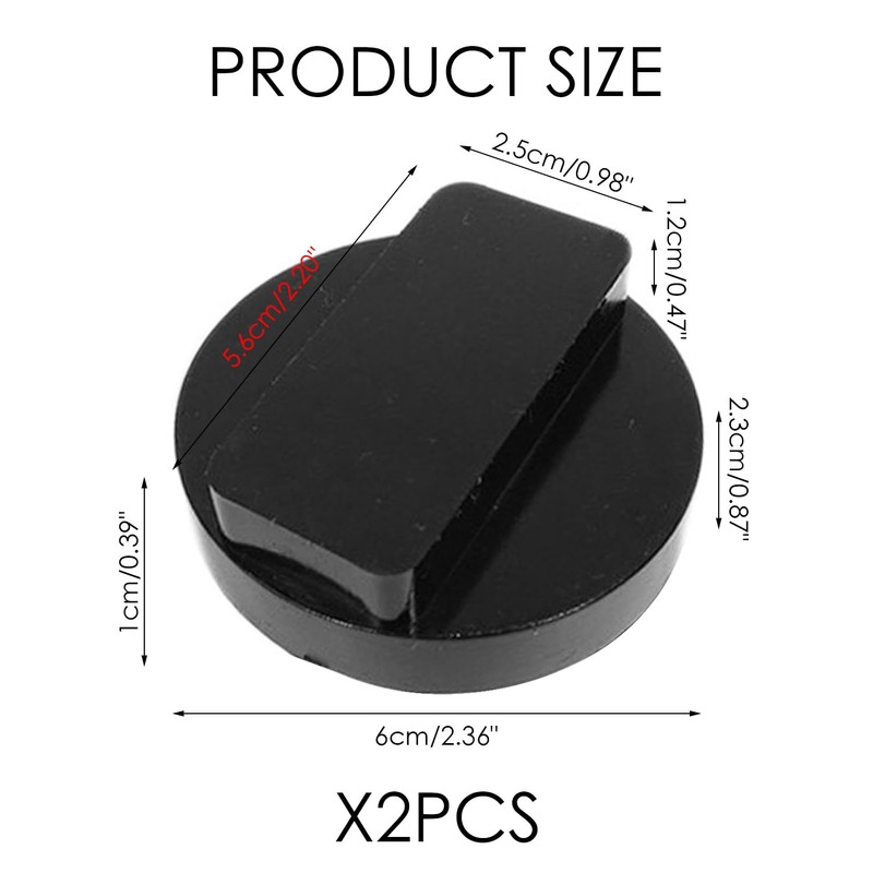 USHXVG 2 Pieces Rubber Support Brackets, Car Compatible, Utility Jack,