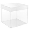 BELLE VOUS 5 Sided Clear Acrylic Cube Display Box with