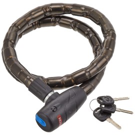 Emerson EM-264 Anti-Theft Equipment Steel Link Lock, Total Length 47.2 x Diameter 0.9 inches (1200 x 22 mm), Earth Lock, Strong Lock with Steel Links Over Wire, Vinyl Coat, Scratch Resistant Vinyl