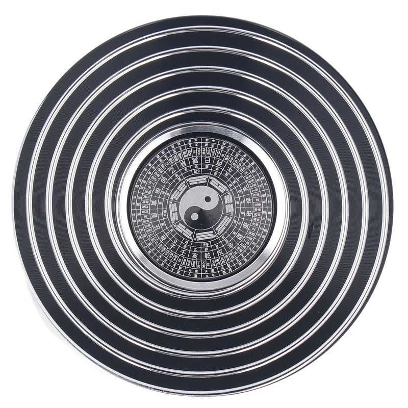 Metal Fingertip Rotation Toy Tai Ji Eight Trigram Compass Design