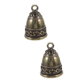 STOBAZA 8pcs Vintage Copper Bells for Crafts Decorative Bells for Jewelry Making and Wind Chimes Retro Charms for Festivals and Home Decor