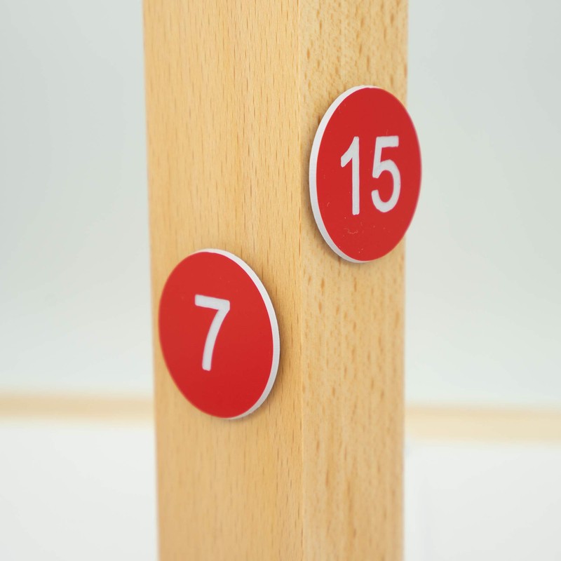 StayMax Plastic Number Tags Engraved Numbered Tags Without Hole (1-50,