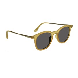 proSPORT Reader Sunglasses +3.50 Non Bifocal Smoke Lens Honey Frame Full Reader for Men and Women