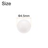 sourcing map 200pcs POM Bearing Balls 4.5mm Solid Plastic Bearing