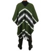 Historical Emporium Men's Western Drifter Poncho Green