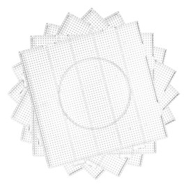 Phinus Iron Bead Plate 2.6mm (Large) 6 Pcs Set & 4 Pcs Iron Paper PVC Sheet Perler Beads Plate Toy Square Shape (Clear)