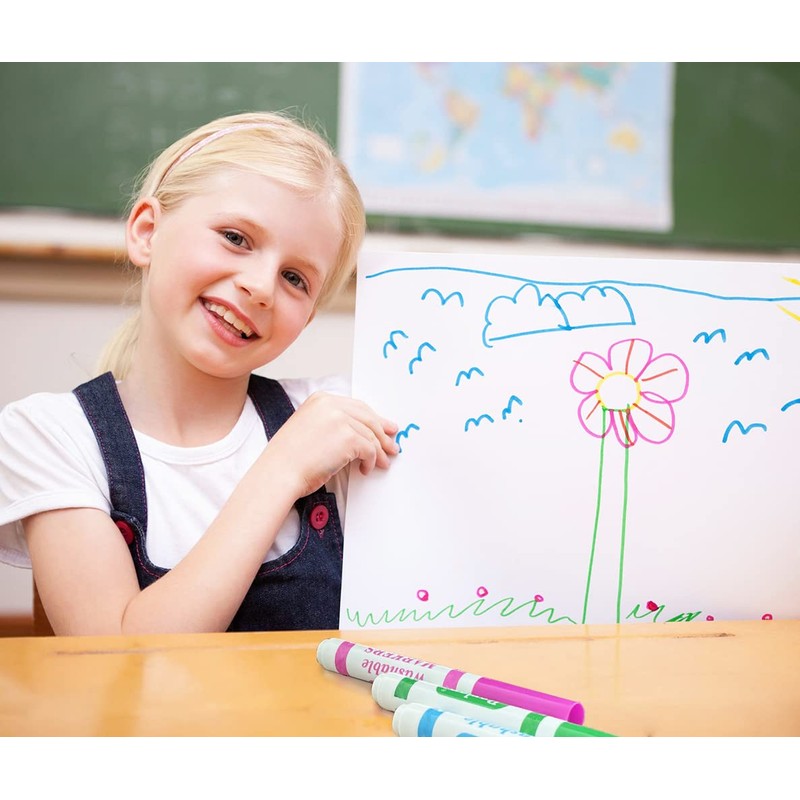 Rarlan Washable Markers Bulk, Markers for Kids, Classroom Pack, 16