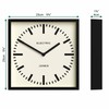 JONES CLOCKS® Box Railway wall Clock | Square Station Clock