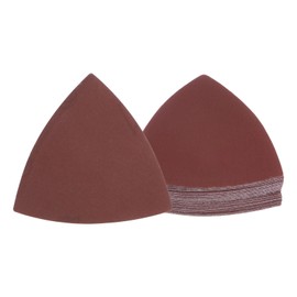 Kozelo 30pcs Mouse Sander Detail Sandpaper - [3000 Grit, 3-1/8" ] Triangle Hook and Loop Assorted Sanding Pads Sheet for Wood Furniture Polishing Use | Aluminum Oxide Sandpaper